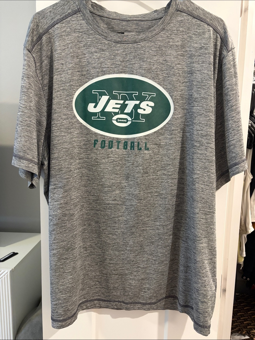 NFL Gray Short-Sleeve Jets Football Tee